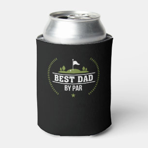 Best Dad By Par Golf Dad Funny Saying Can Cooler