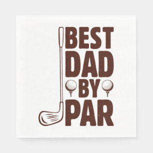 Best Dad By Par Golf Dad Napkins