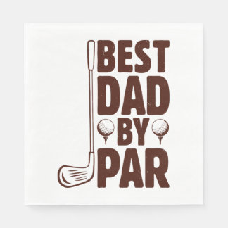 Best Dad By Par Golf Dad Napkins