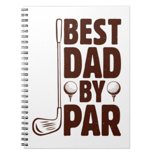 Best Dad By Par Golf Dad Notebook