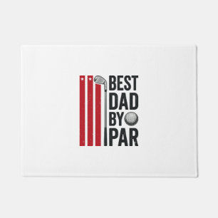 Best Dad By Par Golf Dad Vintage Design_1 Doormat