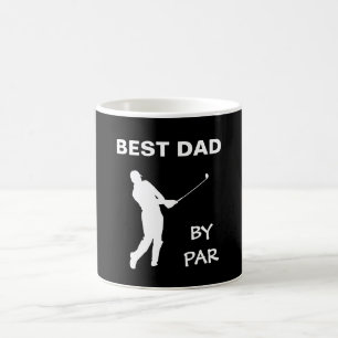 Best Dad By Par Golf Daddy Golfer Pun Father's Day Coffee Mug