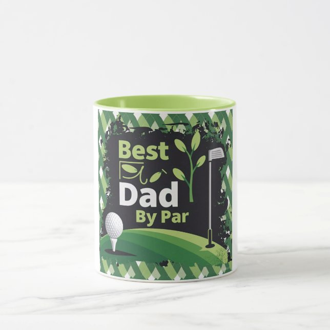Best Dad By Par Golf Design Mug (Center)