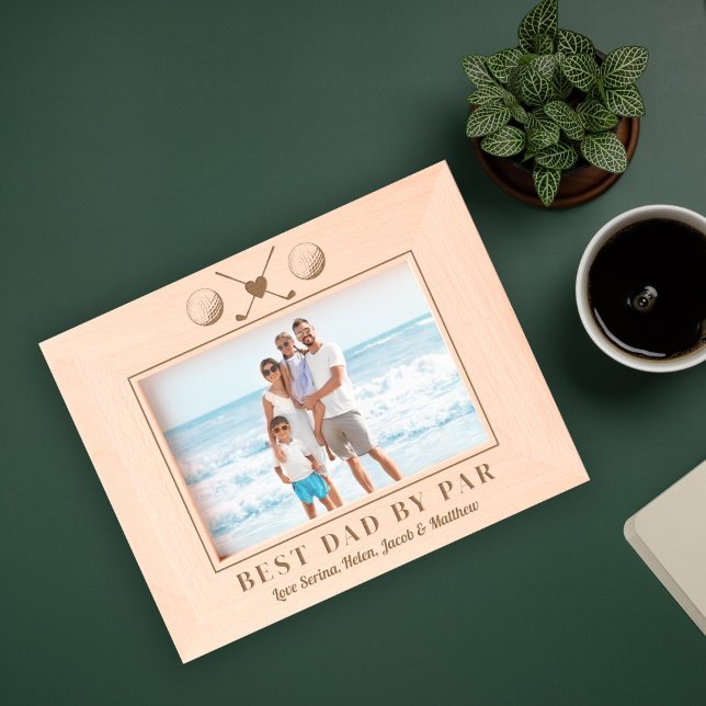 best dad by par golf engraved frames (Creator Uploaded)