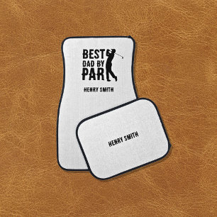 Best Dad by Par Golf Father's Day Daddy Gift Car Floor Mat