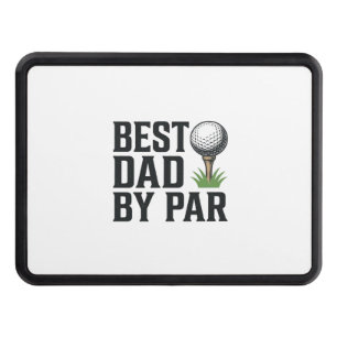 Best Dad By Par Golf Fathers Day Vintage Design_1 Hitch Cover