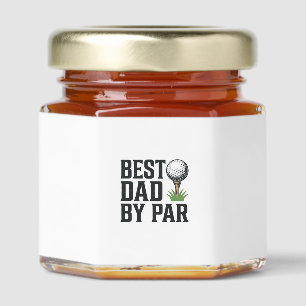 Best Dad By Par Golf Fathers Day Vintage Design_1 Honey Jar Favors