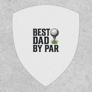 Best Dad By Par Golf Fathers Day Vintage Design_1 Patch