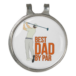 Best Dad By Par Golf Hat Clip