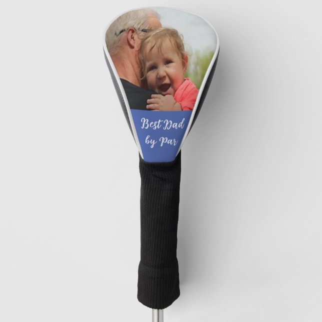 Best Dad By Par Golf Head Cover (Front)