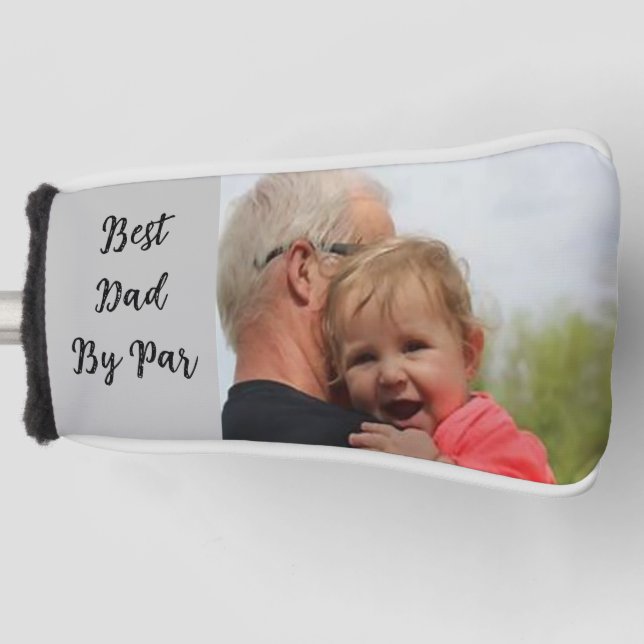 Best Dad By Par Golf Head Cover (Front)