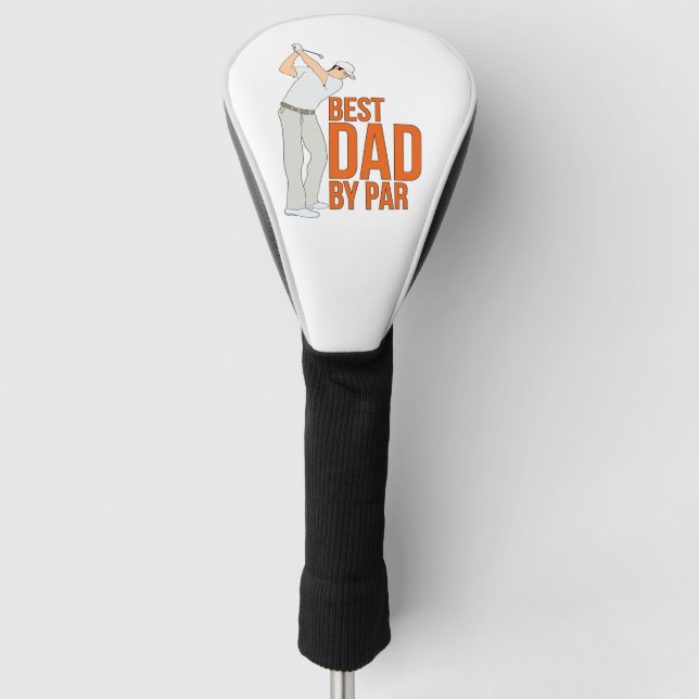 Best Dad By Par Golf Head Cover (Front)