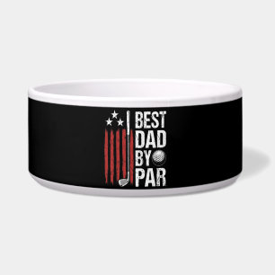 Best Dad By Par Golf Humor Bowl
