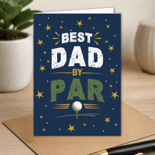 Best Dad By Par Golf Lover Father's Day Card