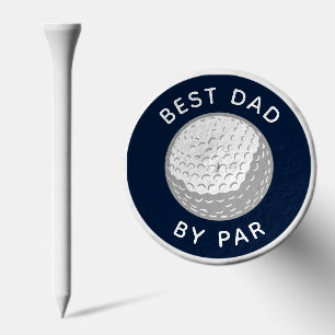 Best Dad By Par Golf Lover Fathers Day Custom Golf Tees