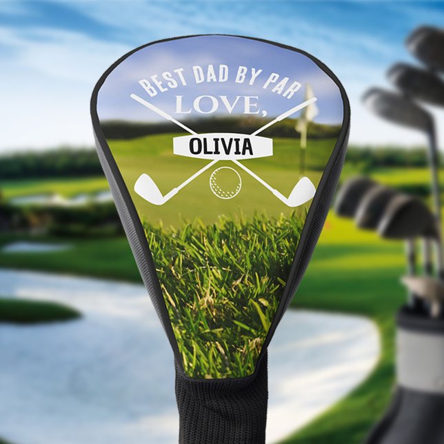 Best Dad By Par Golf Lover Father's Day  Golf Head Cover (Creator Uploaded)