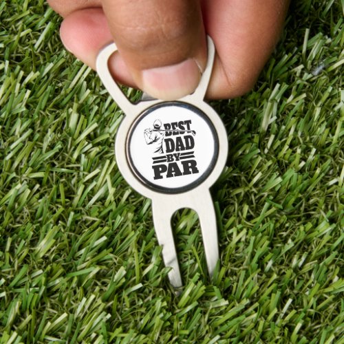Best Dad by Par golf lovers father gifts Divot Tool
