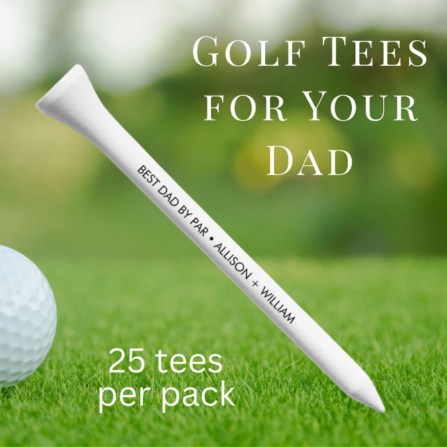 Best Dad By Par Golf Tees (Creator Uploaded)