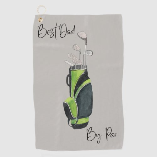 Best Dad by Par Golf Towel