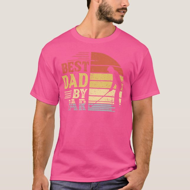 Best Dad By Par Golfing Clubs Accessories Fathers  T-Shirt (Front)