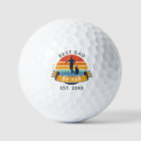 Best Dad By Par Golfing Fathers Day Sport Custom Golf Balls