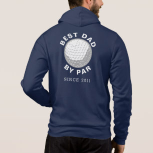 Best Dad By Par Golfing Papa Birthday Custom Year Hoodie