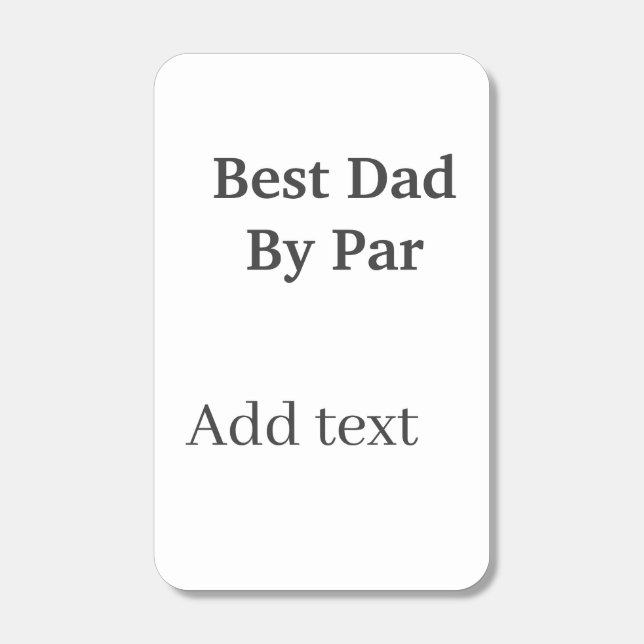 Best dad by par gray black father's day namesimple matchboxes (Front)
