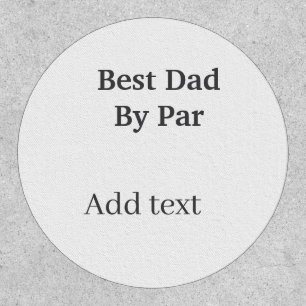 Best dad by par gray black father's day namesimple patch