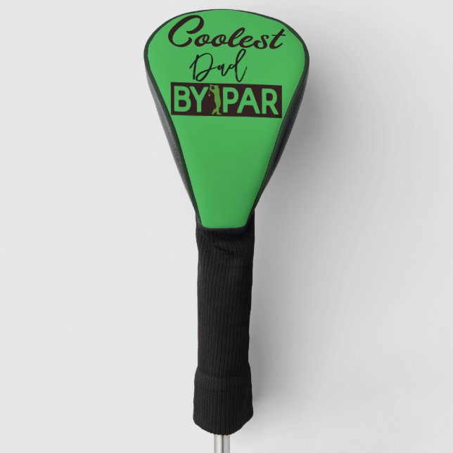 Best Dad by Par Headcover - Custom Golf Gift (Front)