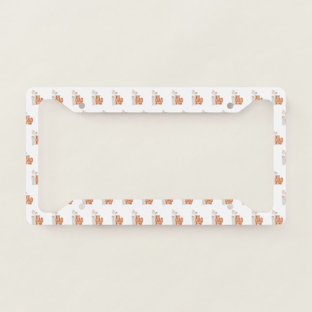 Best Dad By Par License Plate Frame (Front)
