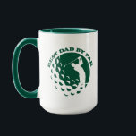 Best Dad By Par Modern Golf Golfing Mug<br><div class="desc">Best Dad By Par Modern Golf Golfing Mug features the text "Best Dad By Par" in trendy modern typography with a silhouette of a golfer playing golf on a golf ball background. Perfect for golf dads for Father's Day,  birthday,  Christmas and more. Created by Evco Studio www.zazzle.com/store/evcostudio</div>