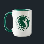 Best Dad By Par Modern Golf Golfing Mug<br><div class="desc">Best Dad By Par Modern Golf Golfing Mug features the text "Best Dad By Par" in trendy modern typography with a silhouette of a golfer playing golf on a golf ball background. Perfect for golf dads for Father's Day,  birthday,  Christmas and more. Created by Evco Studio www.zazzle.com/store/evcostudio</div>