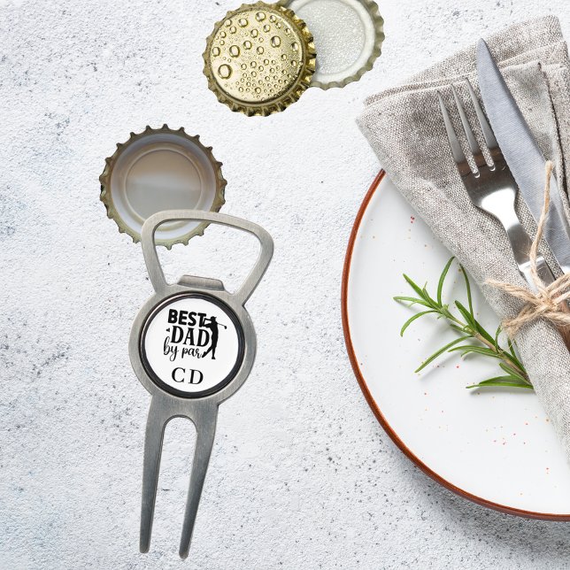 Best Dad by par monogram initials Divot Tool (Creator Uploaded)