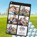Best DAD By Par - Personalized 5 Photo Collage Golf Towel<br><div class="desc">Best Dad By Par ... Two of your favorite things , golf and your kids ! Now you can take them with you as you play 18 holes . Customize these golf towel with your child's favorite photos and name. Whether it's a father birthday, fathers day or Christmas, these dad...</div>