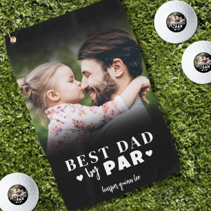 Best Dad By Par Personalized Golf Towel