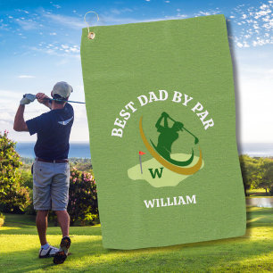 Best Dad By Par Personalized Men's Golf Towel