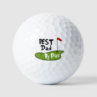 Best Dad By Par Personalized Name Golf Balls