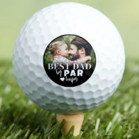 Best Dad By Par Personalized Photo Golf Balls
