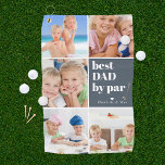 Best Dad by Par | Photo Collage Father's Day Golf Towel<br><div class="desc">Give your golf pro dad a Father's Day gift he can proudly use on the golf course! The perfect gift for any dad (can be customized for any daddy moniker - papa, grandad, grandpapa, grampa, gramps, grampy, pawpaw, pappou, poppop, abuelo etc). Upload your digital photos to customize a gift he...</div>