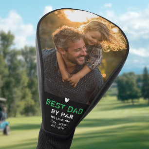 Best Dad By Par Photo Cool Golfer Father's Day Golf Head Cover