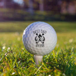 Best Dad by Par Photo Father's Gift Golf Balls