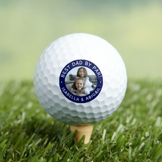 Best Dad By Par Photo Golf Balls (Insitu Tee)