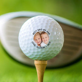 Best Dad By Par Photo Golf Balls