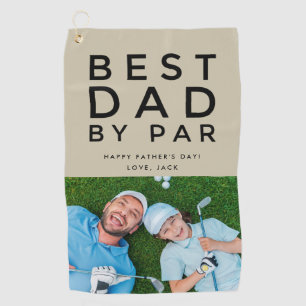 Best Dad By Par Photo Golf Father's Day Gift Towel