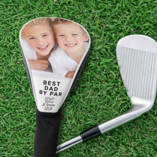 Best Dad By Par Photo Golf Head Cover