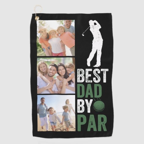 Best Dad By Par Photo  Golf Towel