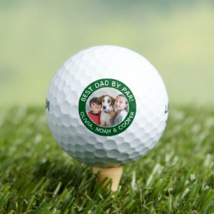 Best Dad By Par Photo Green Golf Balls
