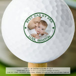 BEST DAD BY PAR Photo Green Personalized Golf Balls<br><div class="desc">Create a unique personalized photo golf ball for the golfer Dad with the editable funny golf saying BEST DAD BY PAR and your message in your choice of colors (shown in green). Makes a meaningful, memorable birthday, Father's Day or holiday gift for him. ASSISTANCE: For help with design modification or...</div>