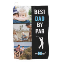 Best Dad By Par Photo Monogram Fathers Day Gift Golf Towel Best Dad By Par Photo Monogram Fathers Day Gift Golf Towel