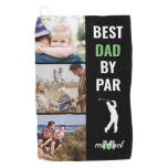 Best Dad By Par Photo Monogram Fathers Day Gift Golf Towel Best Dad By Par Photo Monogram Fathers Day Gift Golf Towel